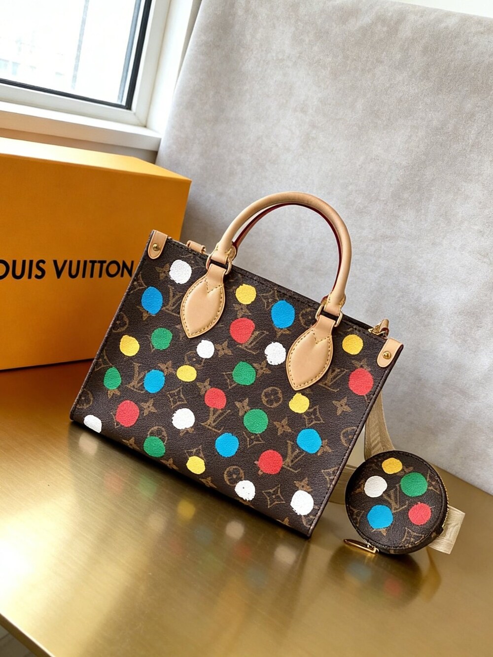 Louis Vuitton PM Monogram Paint Dots